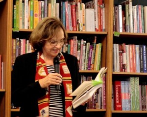 Author reading from That Paris Year at W.H. Smith's in Paris, 2012