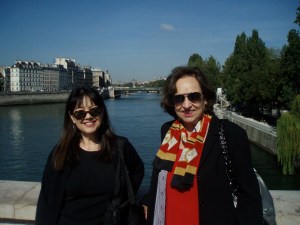 Linda and Joanna searching Paris for bags of cash.